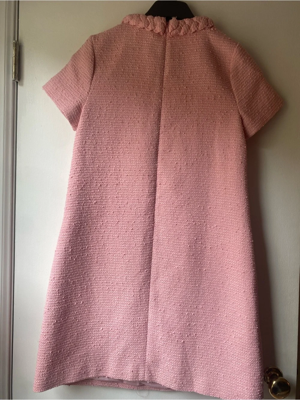 Tuckernuck Jackie Dress Pink Tweed Short-Sleeve Shift Dress - Picture 2 of 4
